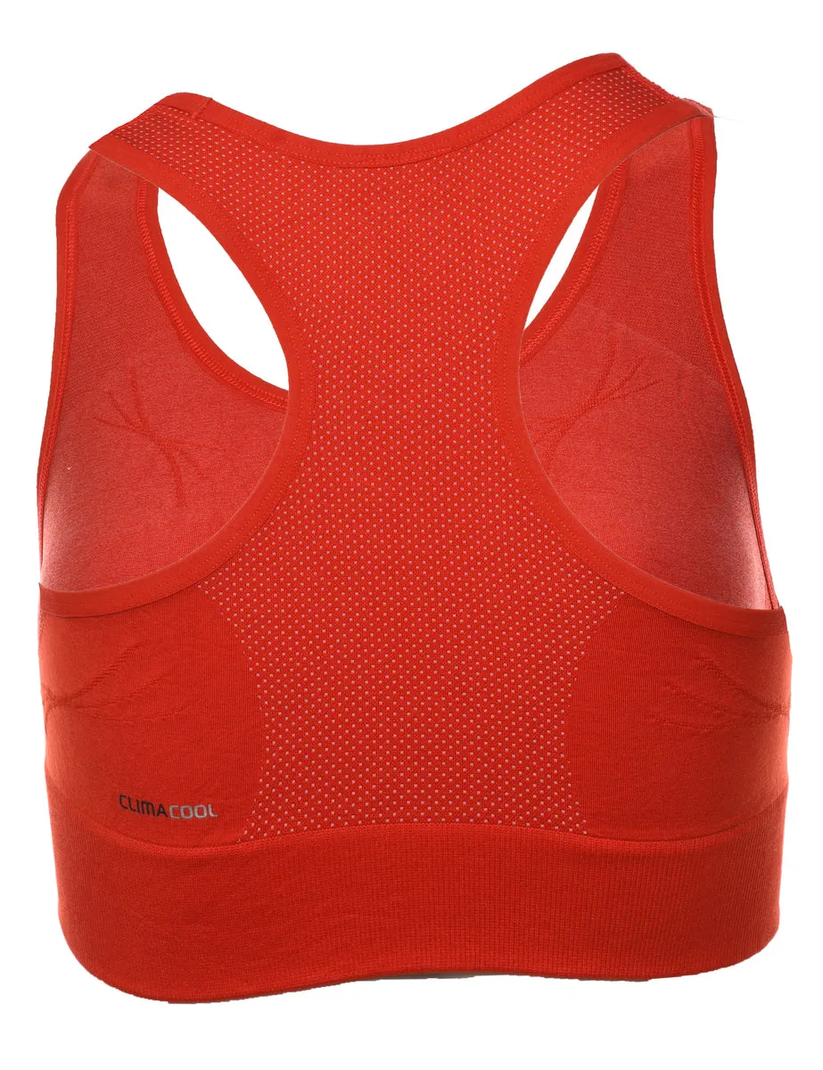 Adidas Red Sports Bra - S