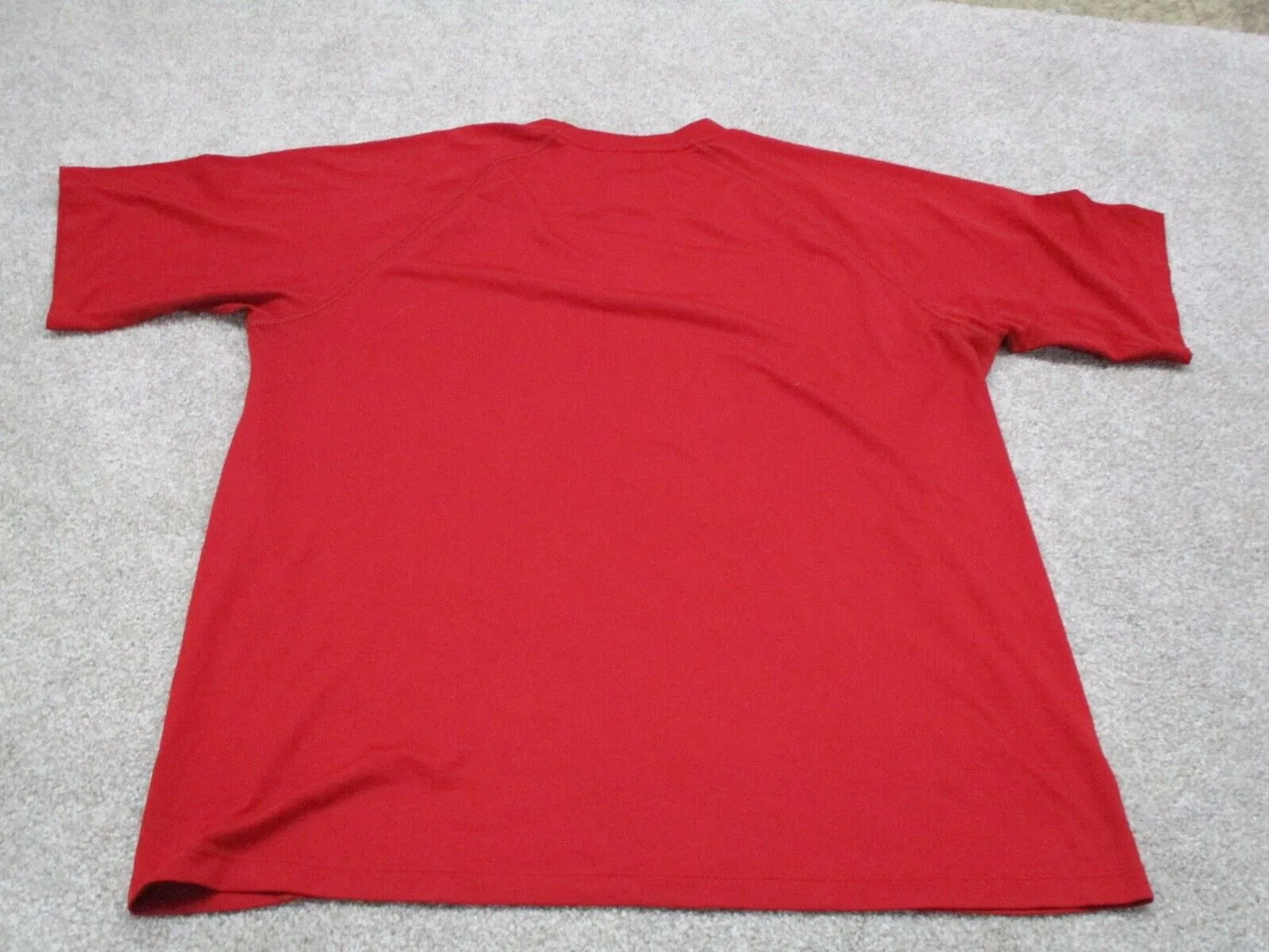 Adidas Sports T-Shirt Men's Large L Red Climalite Sports Graphic Logo T-Shirt