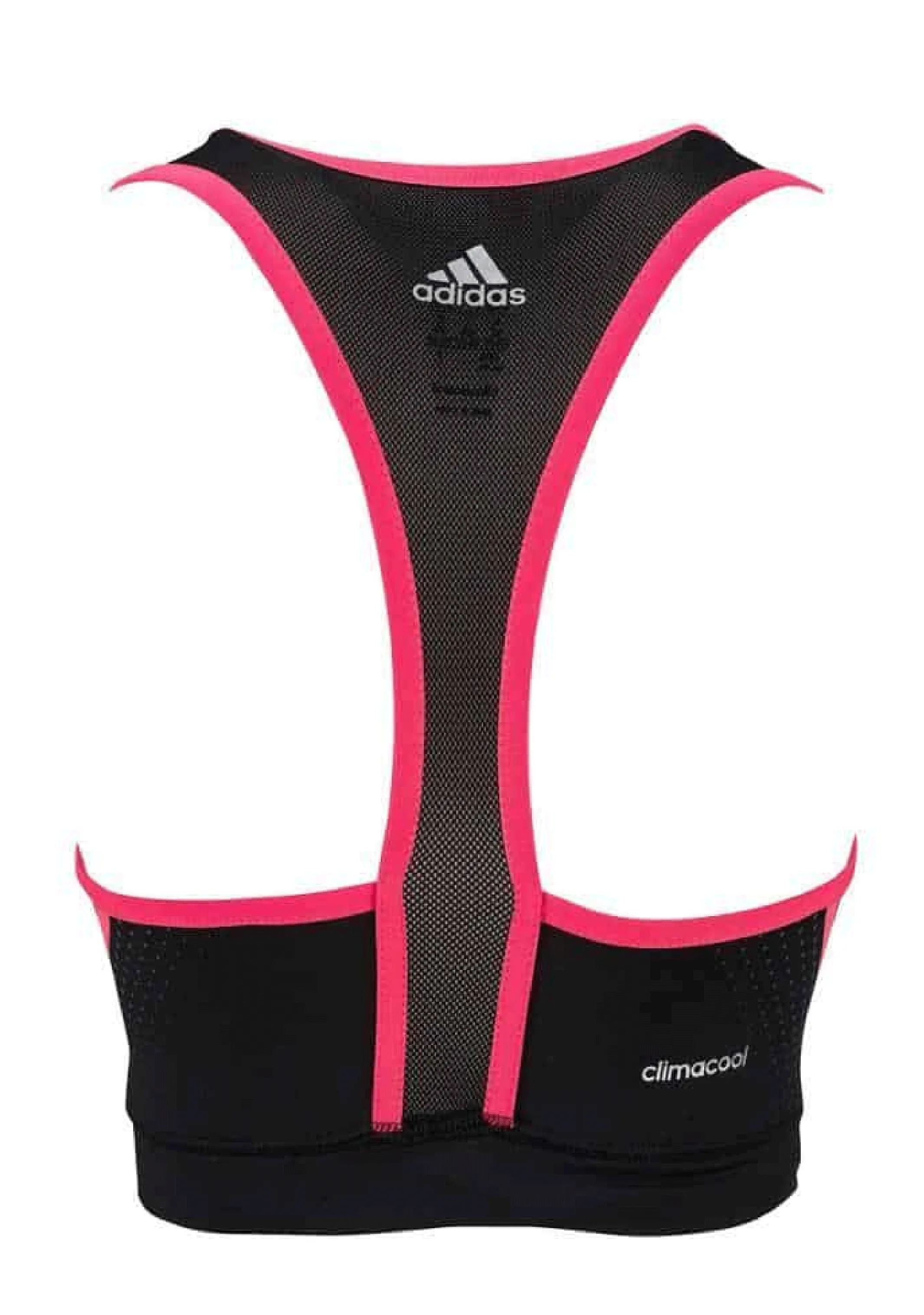 Adidas Womens Sports Bra Black-Shock Red <BR> ADISWTB01