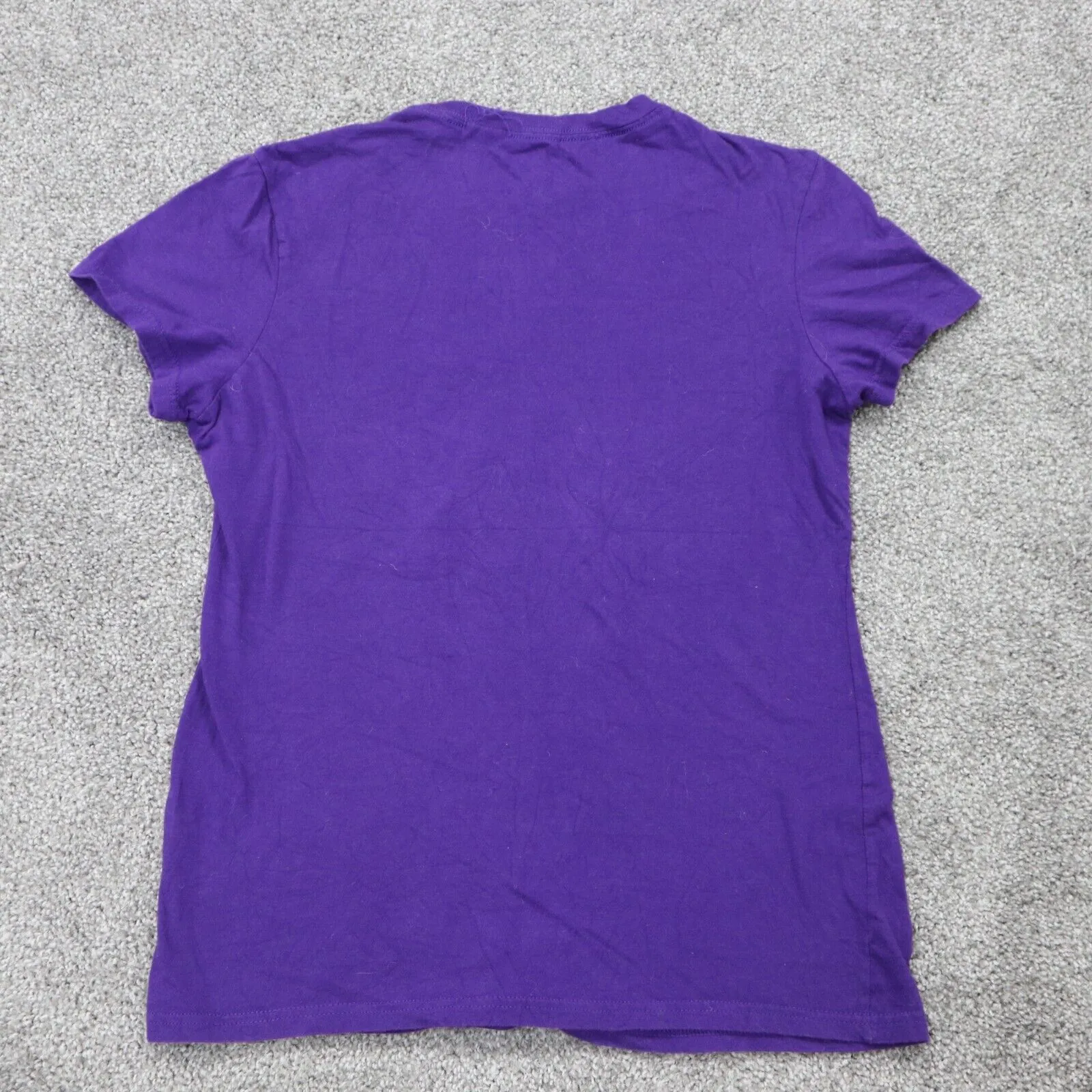 Adidas Womens Sports Graphics T Shirt Short Sleeves Purple Medium Round Neck