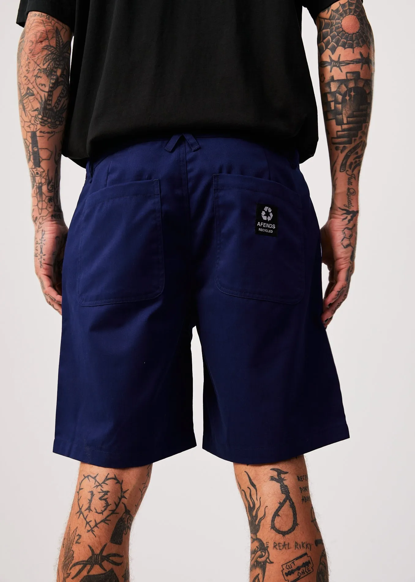 AFENDS Mens Ninety Twos - Chino Shorts - Seaport