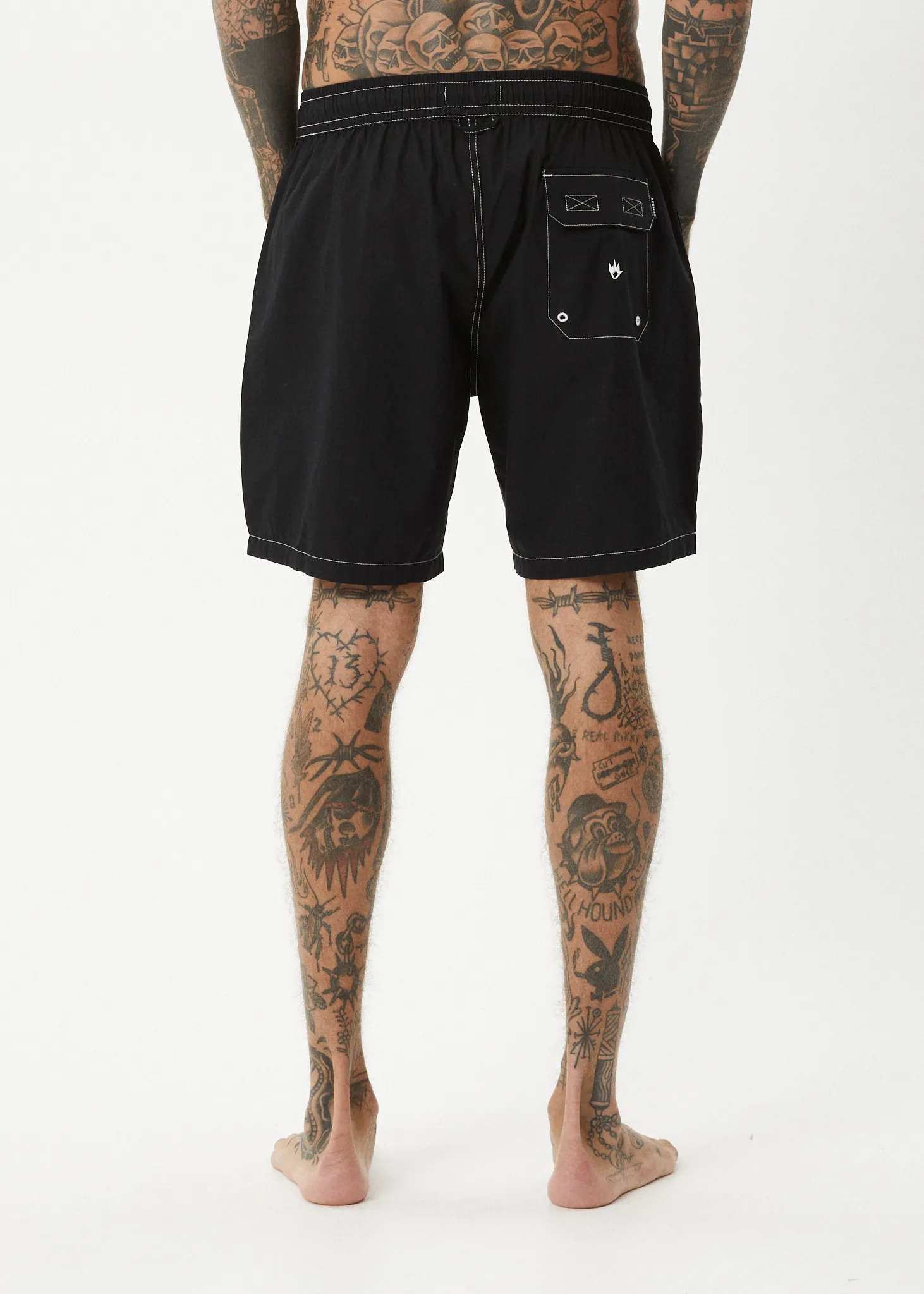 AFENDS Mens The Dopamine - Swim Short 18 Inch - Black