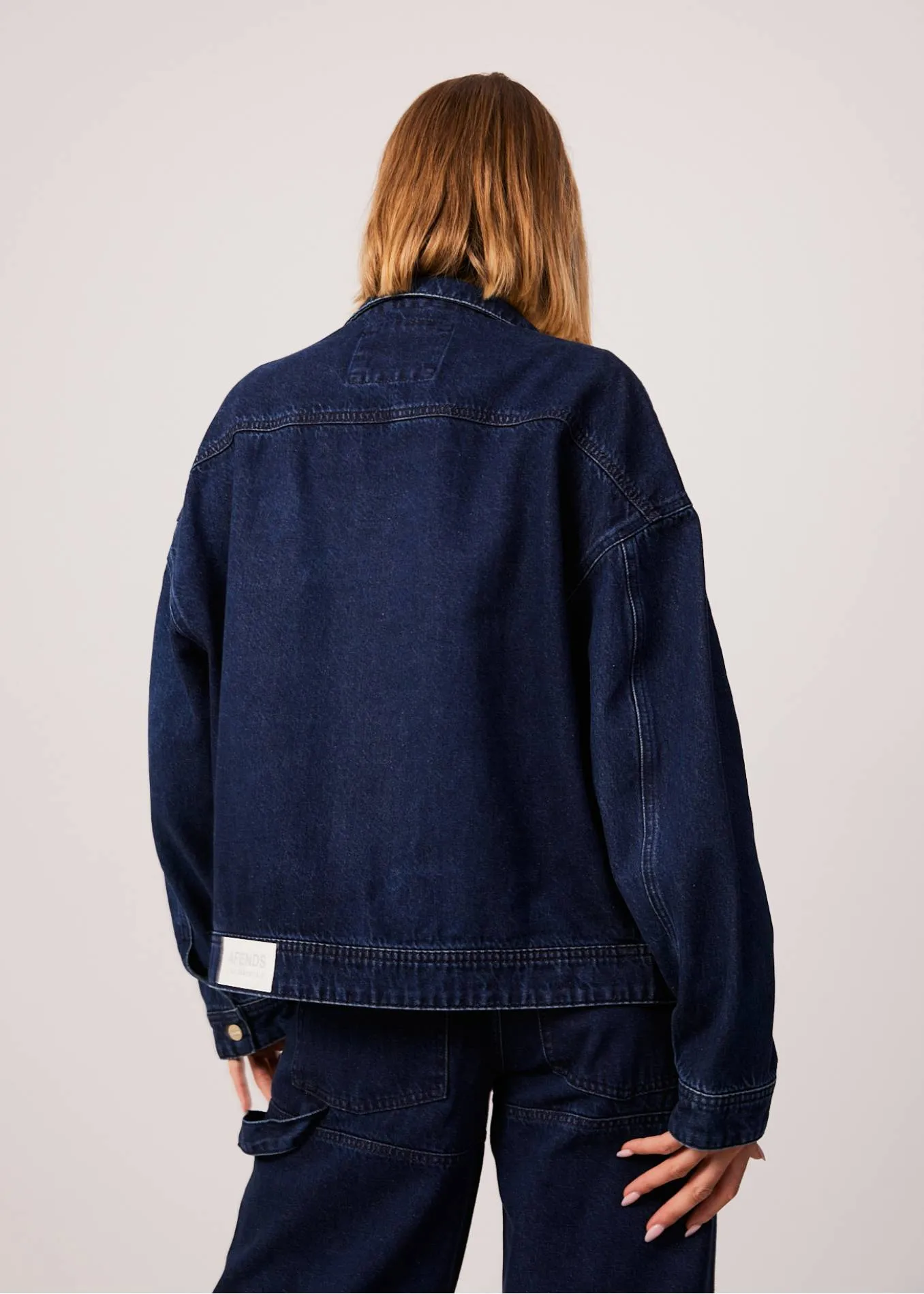 AFENDS Womens Innie - Denim Jacket - Original Rinse