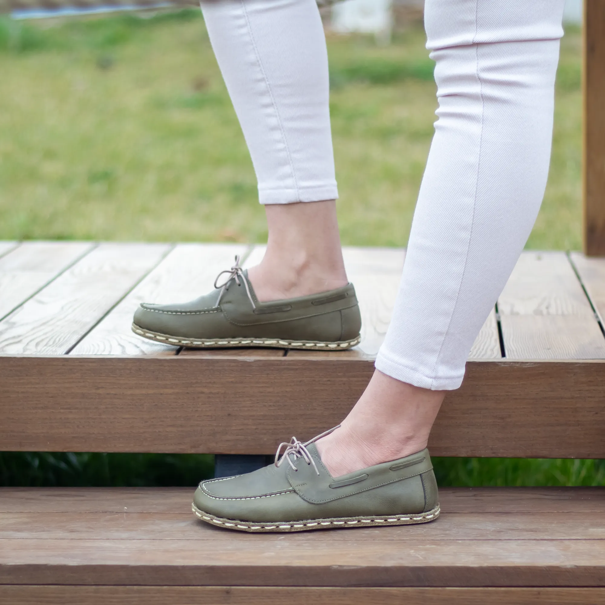 Barefoot Minimalist Shoes Military Green for Women