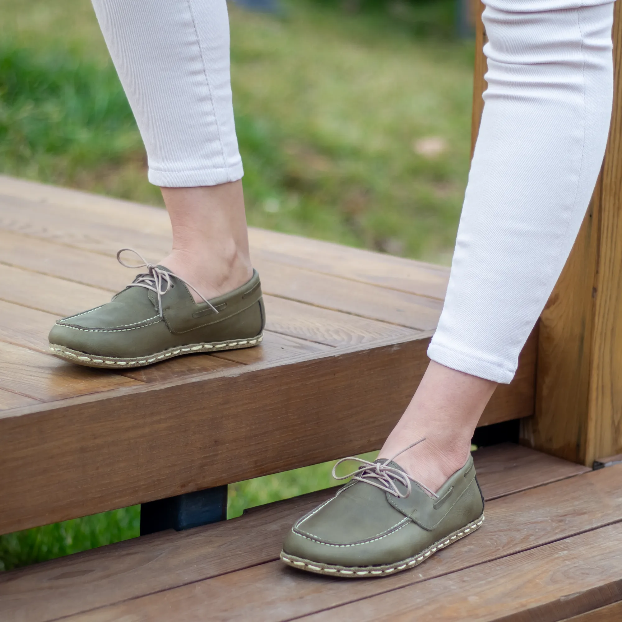 Barefoot Minimalist Shoes Military Green for Women