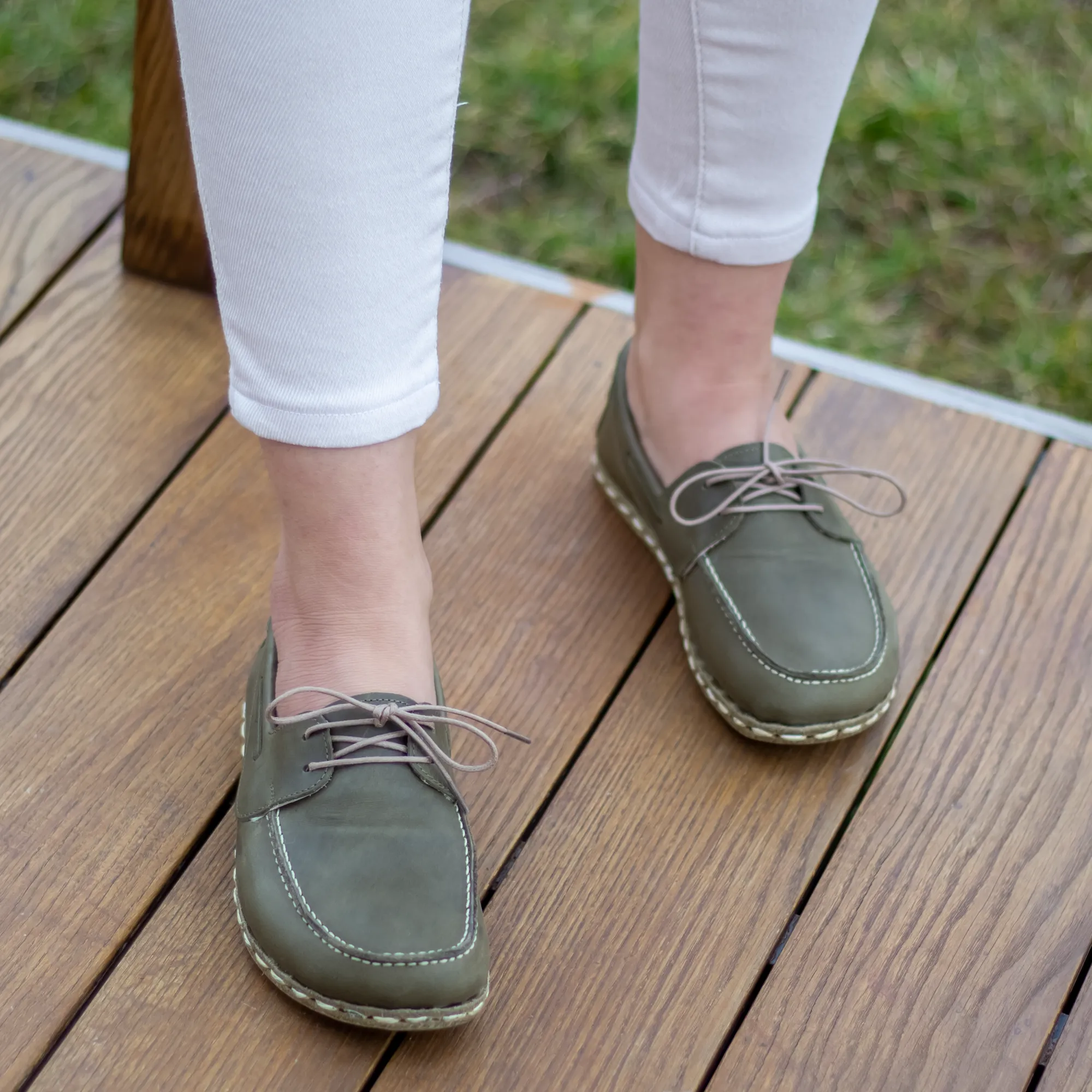 Barefoot Minimalist Shoes Military Green for Women