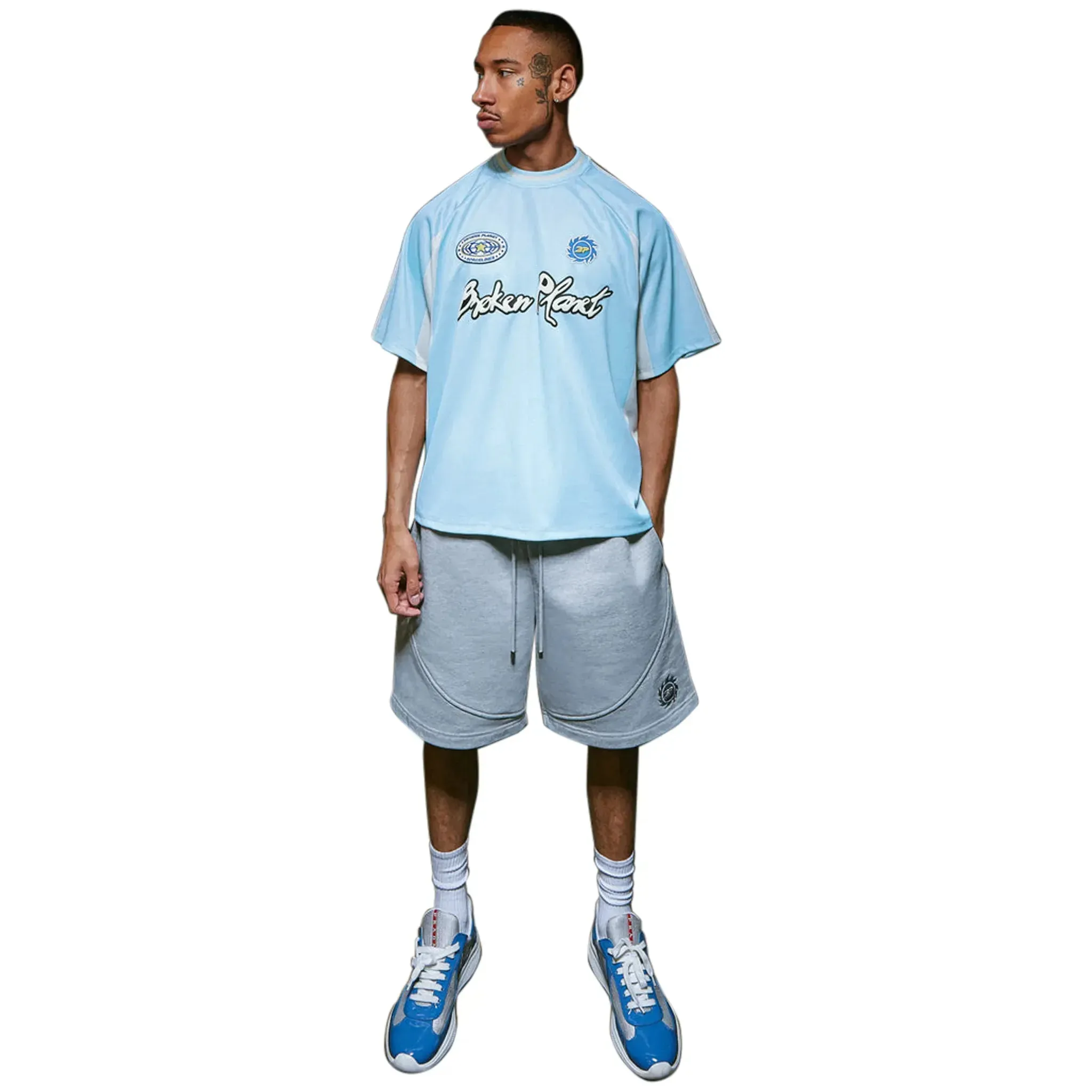 Broken Planet Light Blue Football Jersey