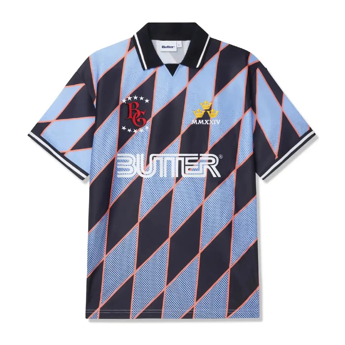 Butter Goods Football Jersey - Blue / Black