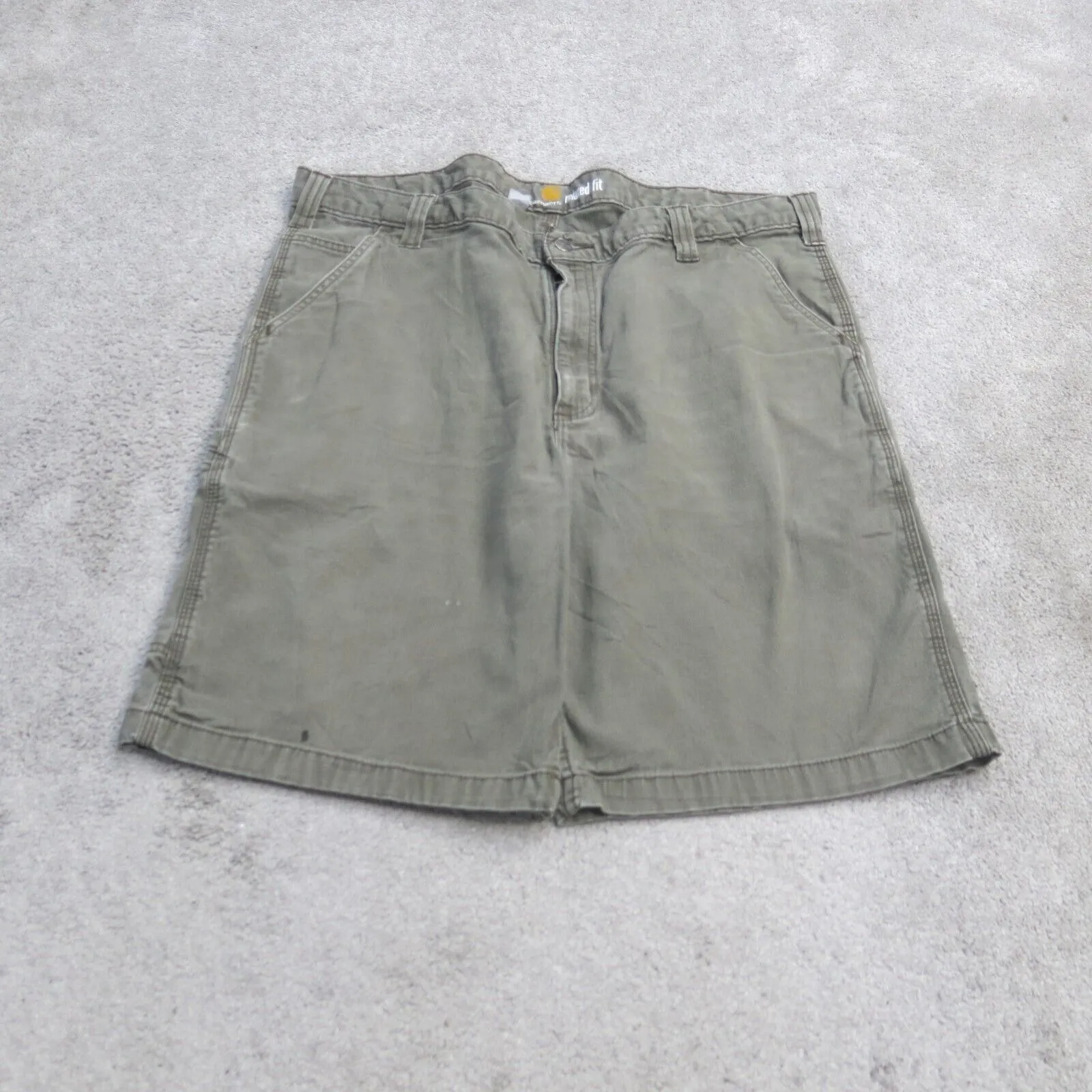 Carhartt Shorts Mens 40 Clay Gray Relaxed Fit High Rise Outdoor Casual Chino