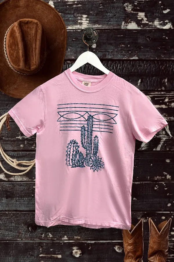 CC DTF TURQ CACTUS WESTERN - PINK