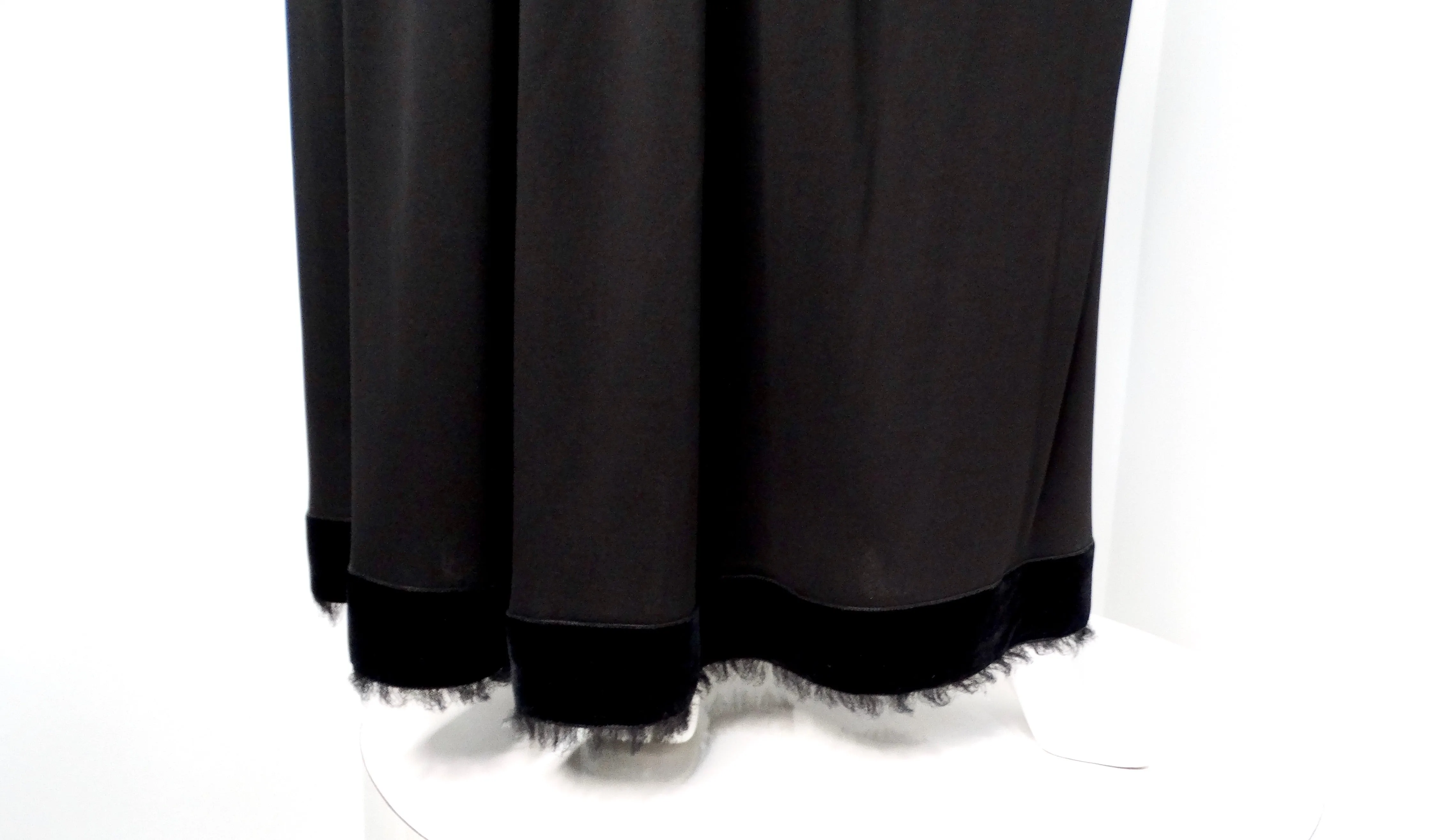 Chanel 2007 Black Pleated Skirt