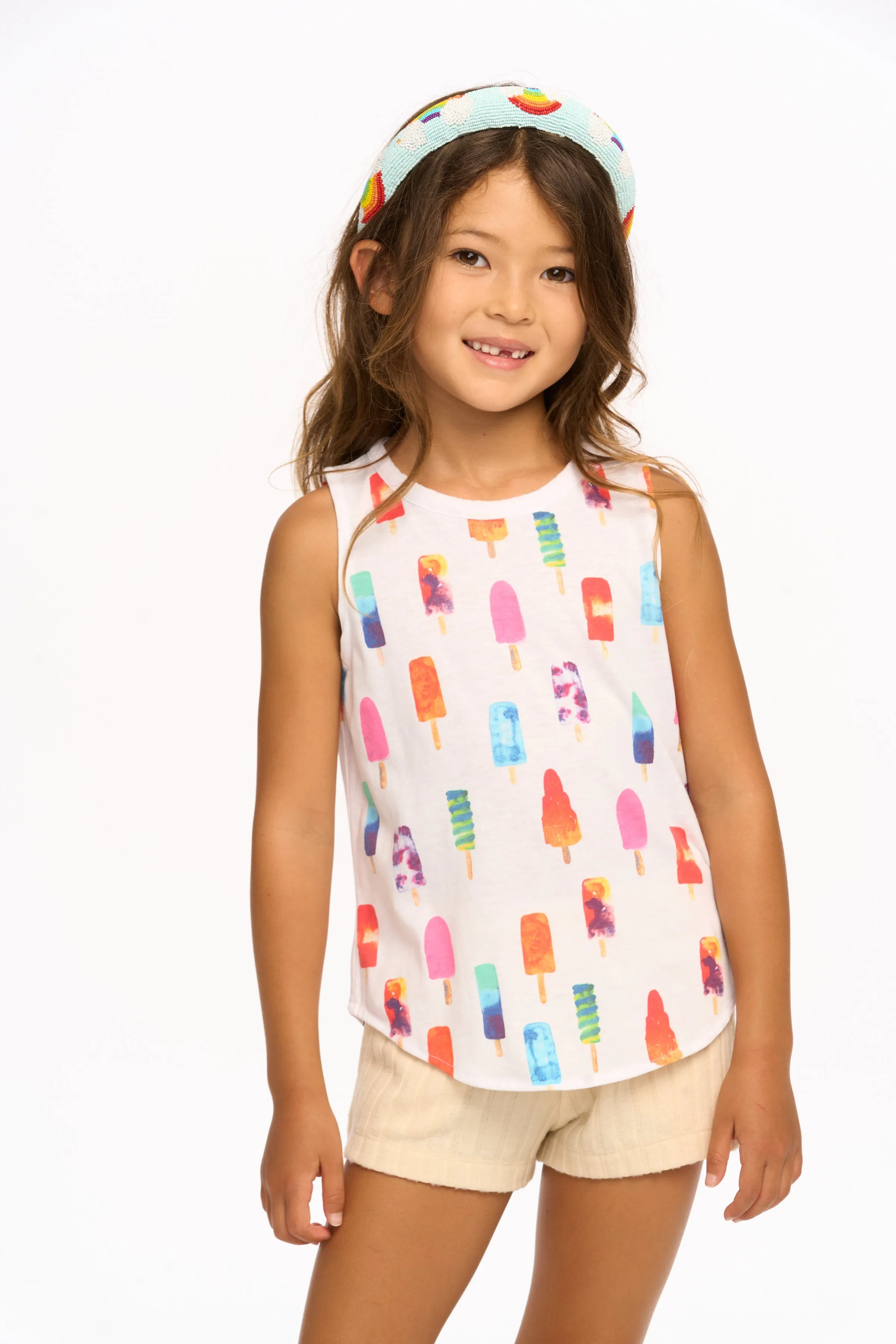 Chaser Popsicles White Tank