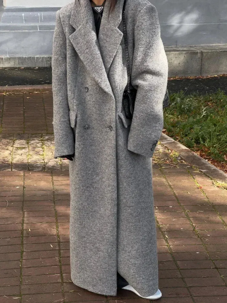 Classy warm wool long and short trench coat fall coat autumn coat