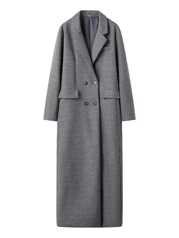 Classy warm wool long and short trench coat fall coat autumn coat