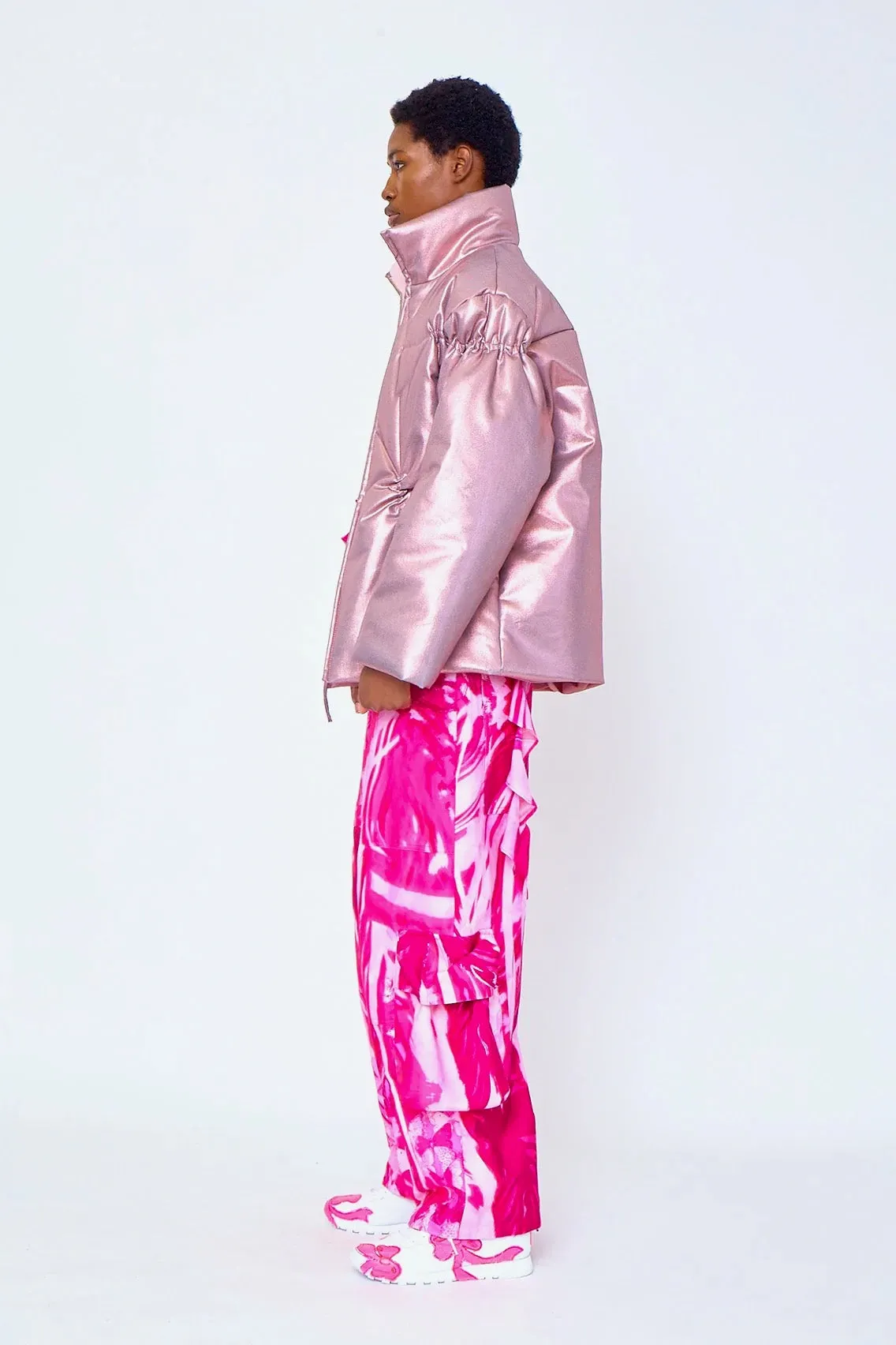 Collina Strada- Star Puffer: Metallic Blush