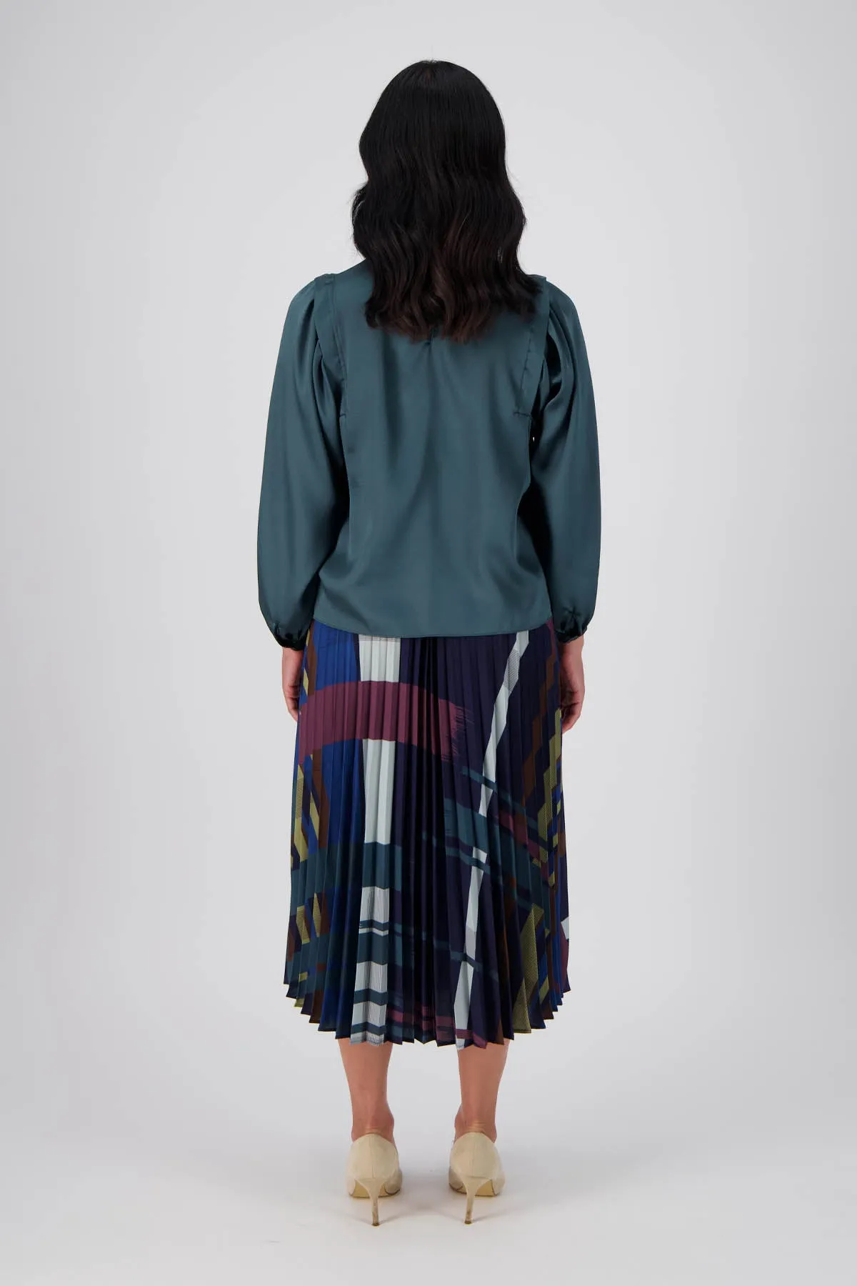 Crossroads Pleated Skirt Woodlands