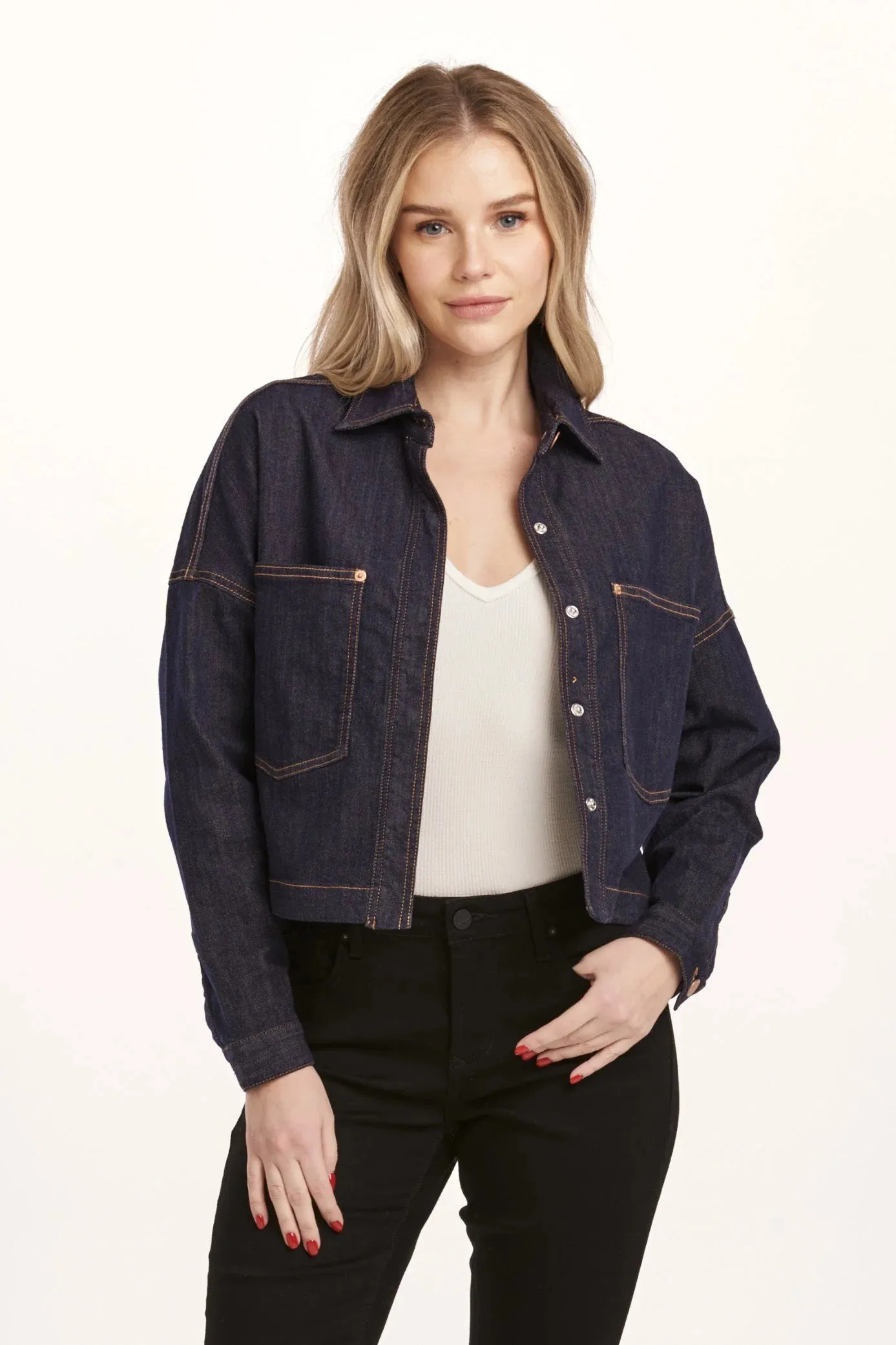 Dear John Gina Cropped Denim Jacket