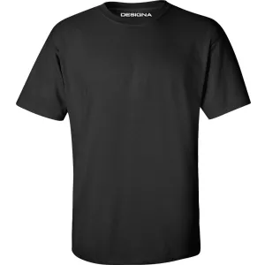 *Designa - T Shirt - Heavyweight - Cotton - Plain Black