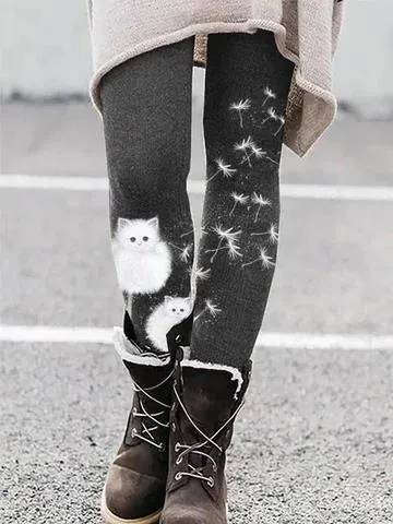 Digital Print Fashion Trendy Leggings