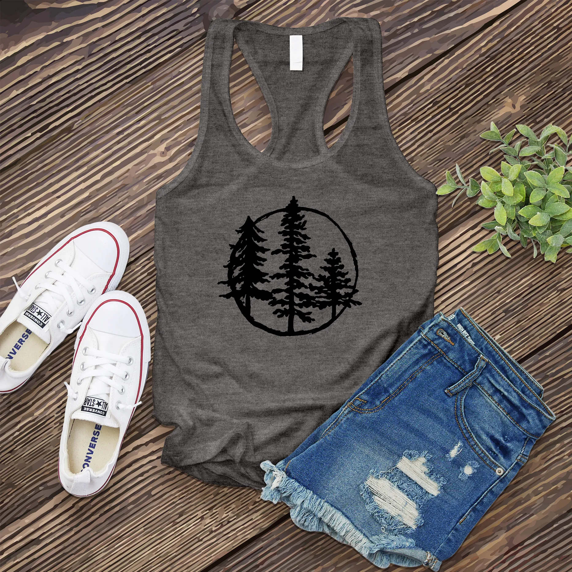 Evergreen Tree Women's Tank Top