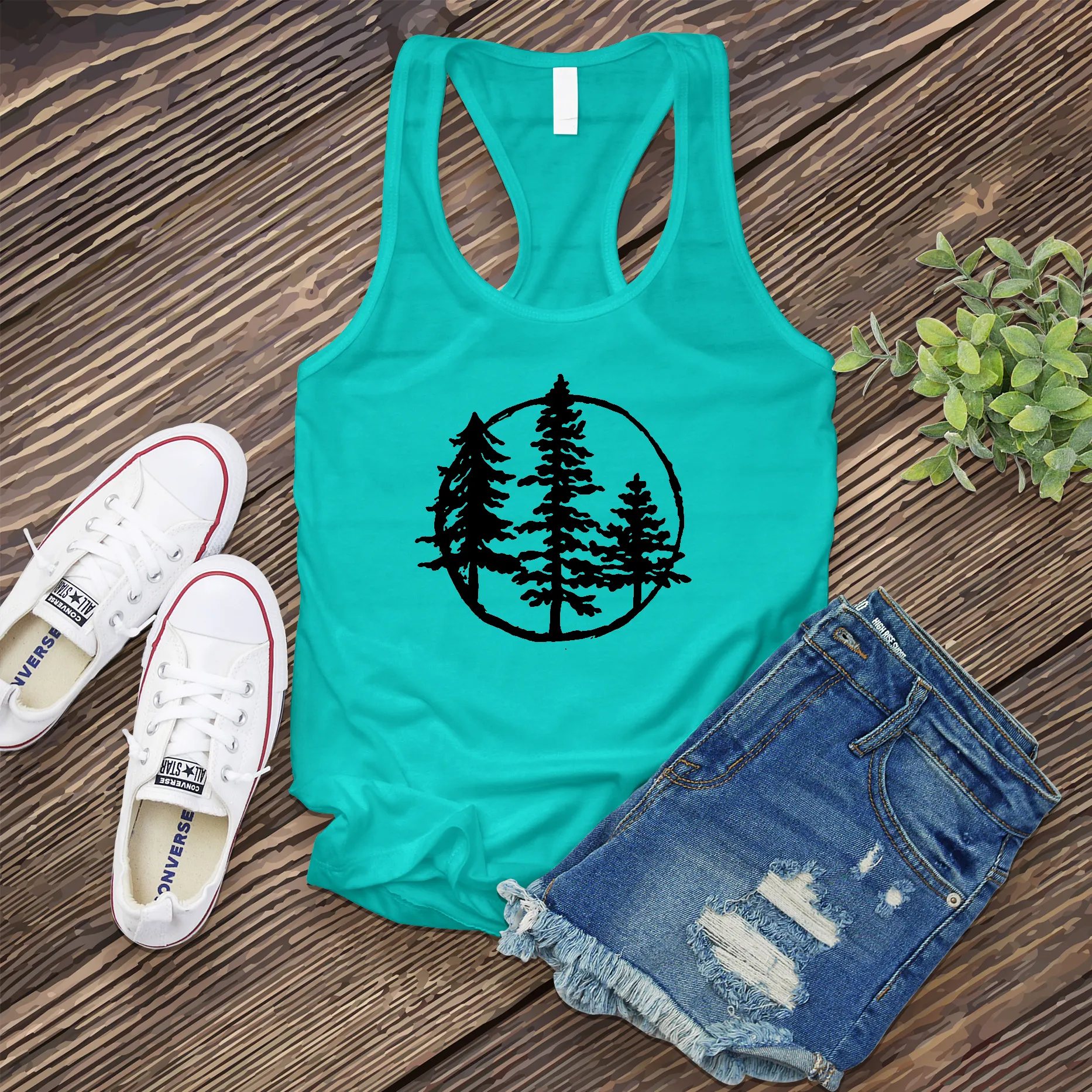 Evergreen Tree Women's Tank Top