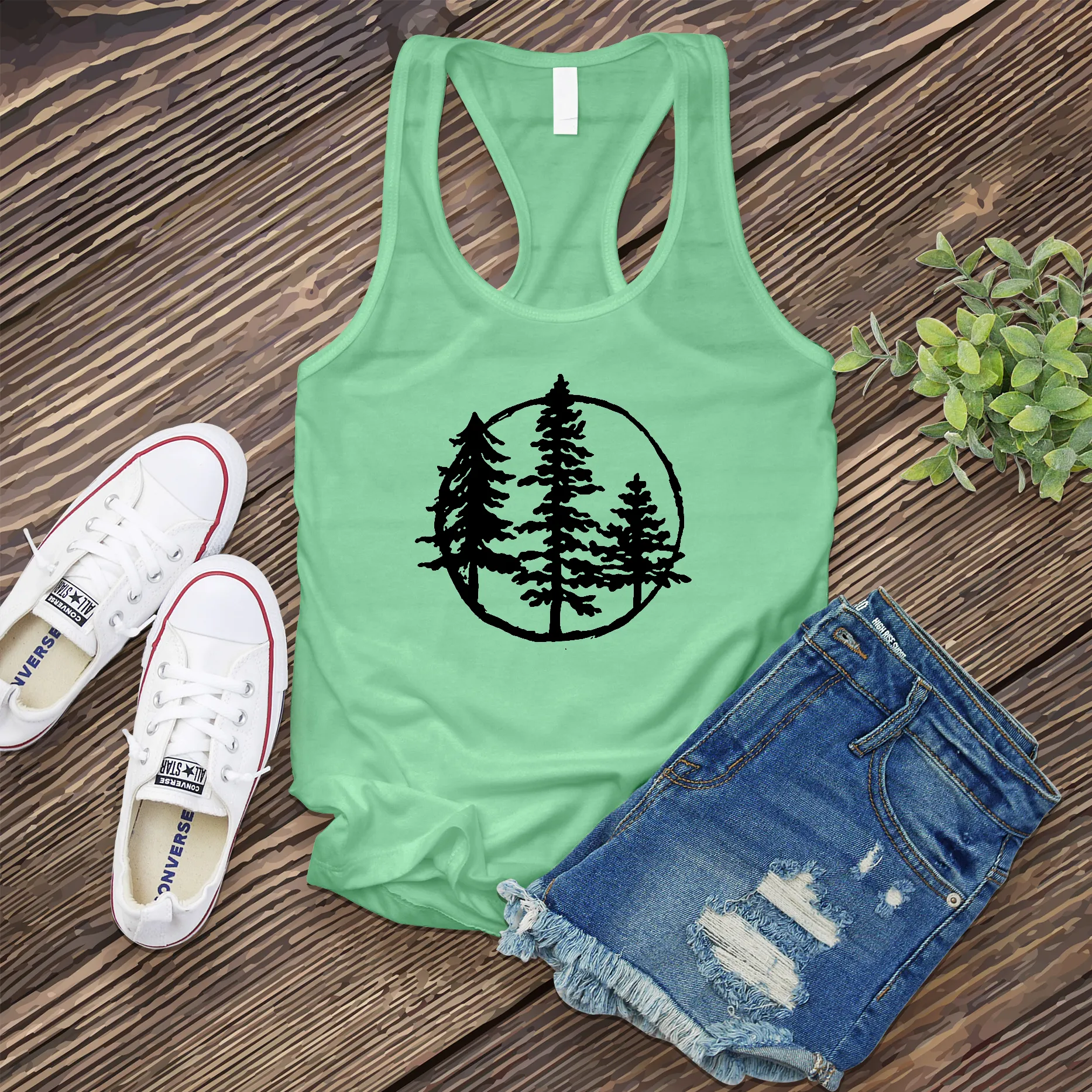 Evergreen Tree Women's Tank Top