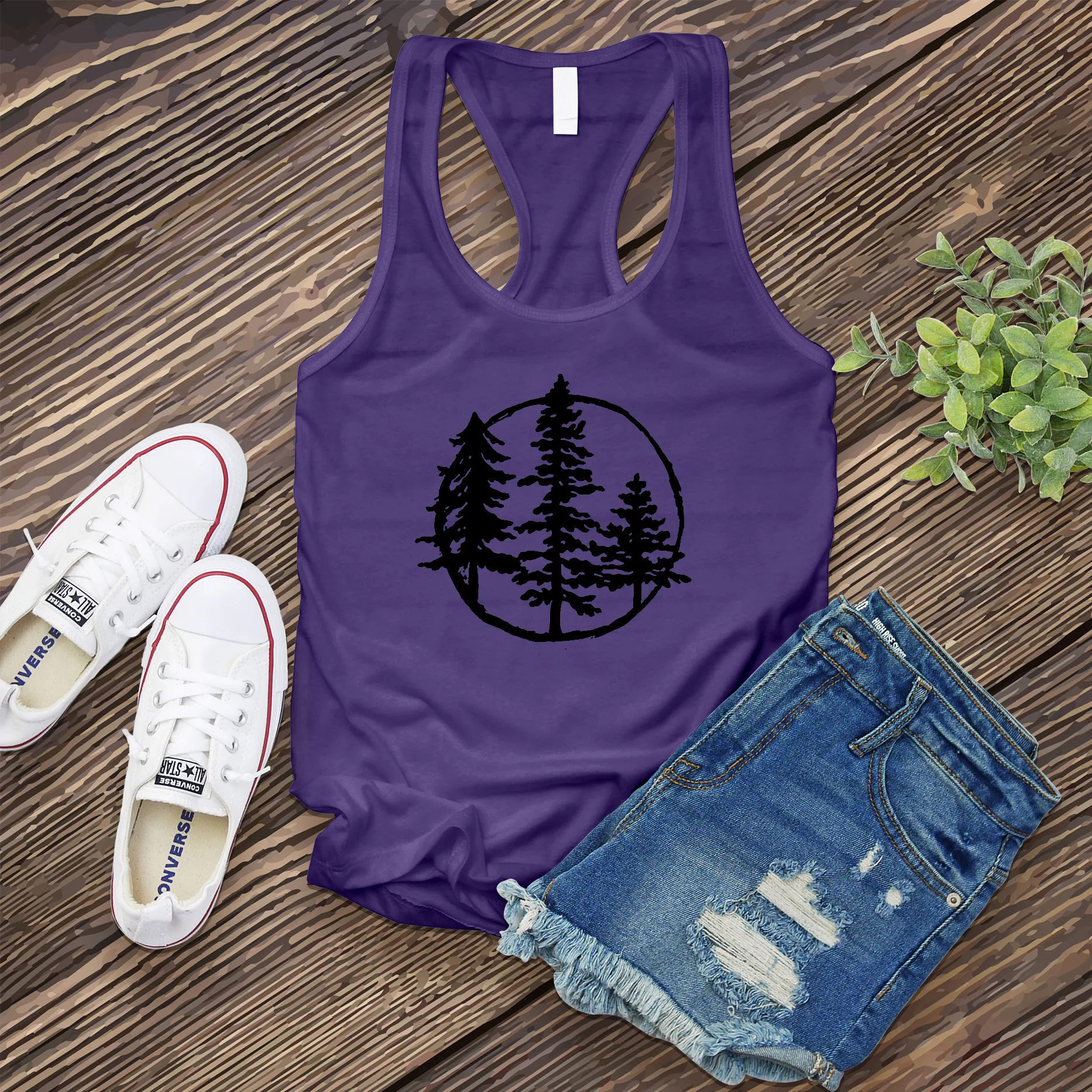 Evergreen Tree Women's Tank Top