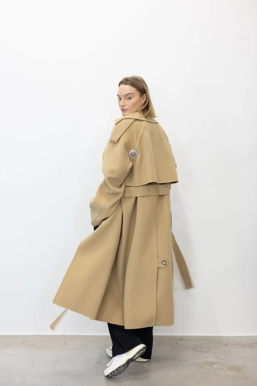 FIORE WOOL TRENCH COAT