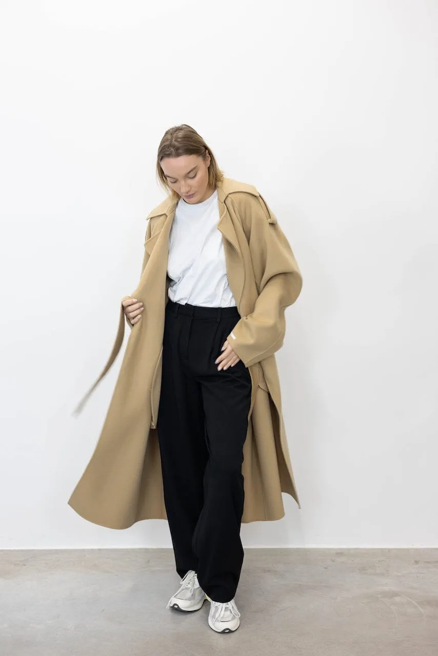 FIORE WOOL TRENCH COAT