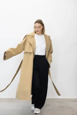 FIORE WOOL TRENCH COAT