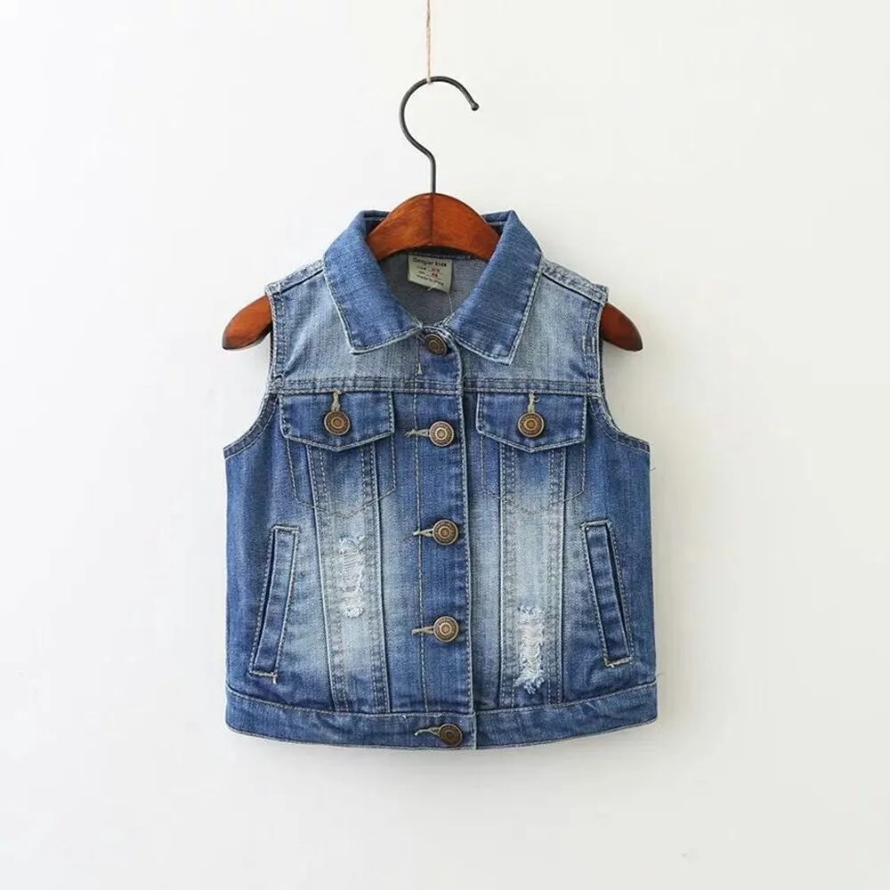 Floral Denim Jacket, 2-10 Yrs