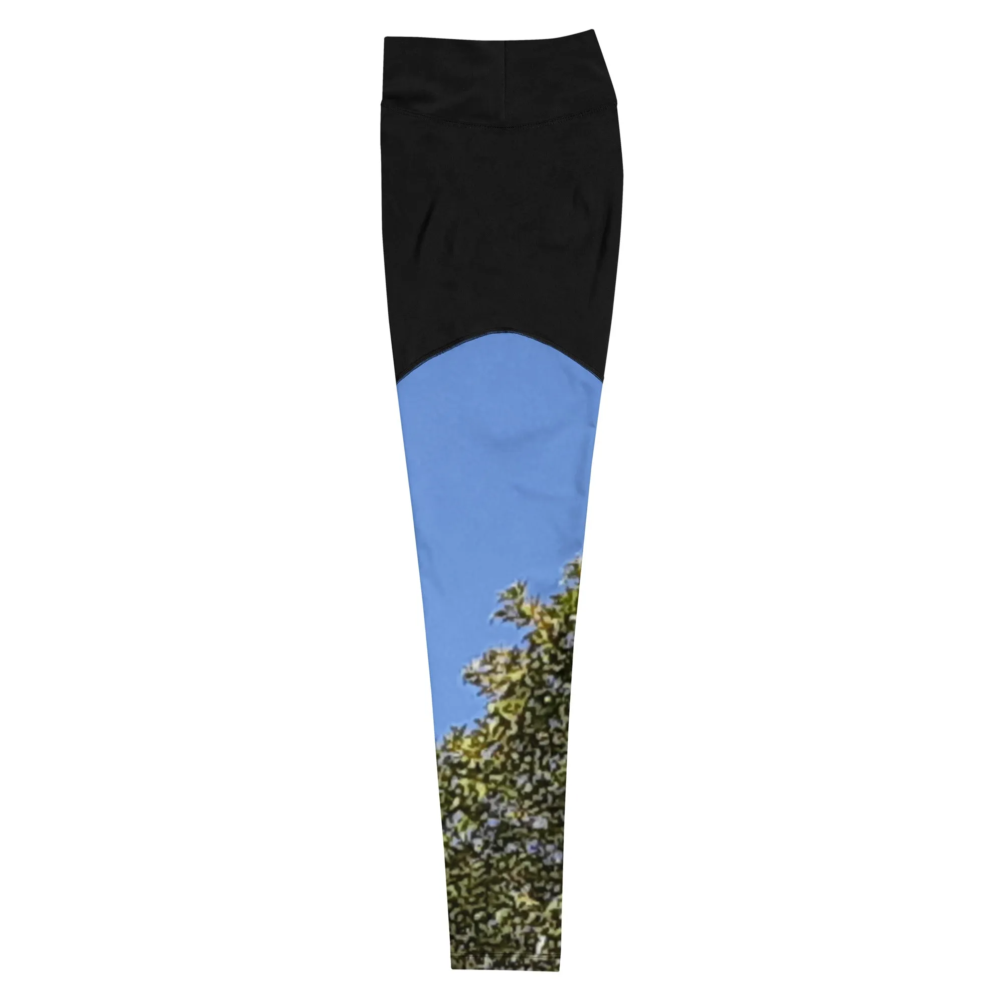 GG - Sports Leggings - Trees & Blue Sky