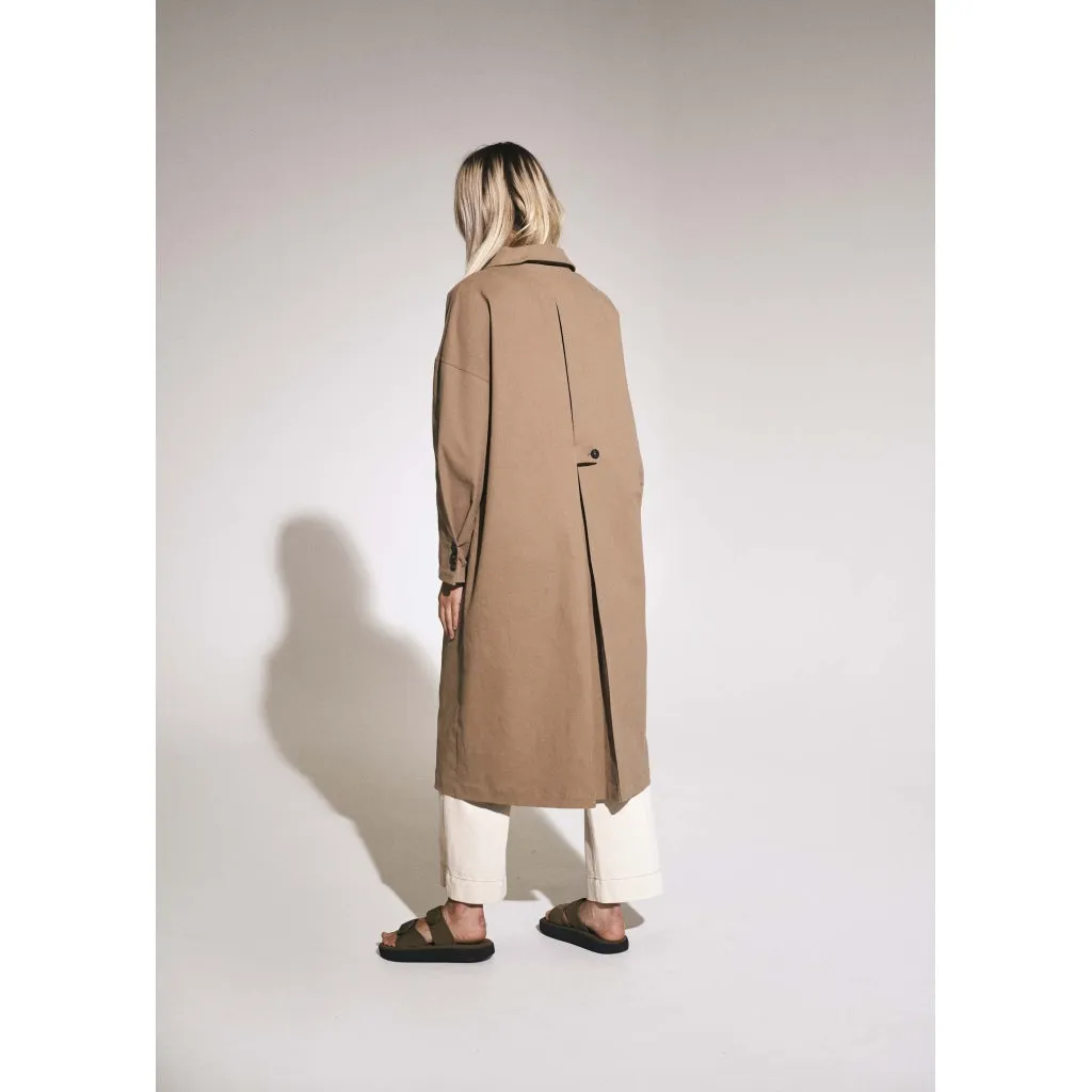 Gini Trench Coat - Brown