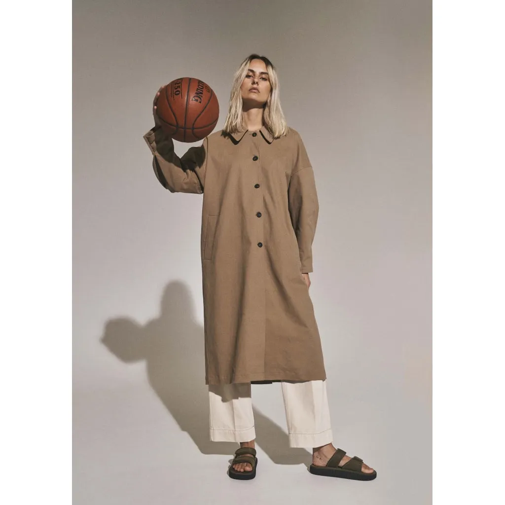 Gini Trench Coat - Brown