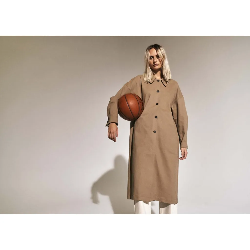 Gini Trench Coat - Brown