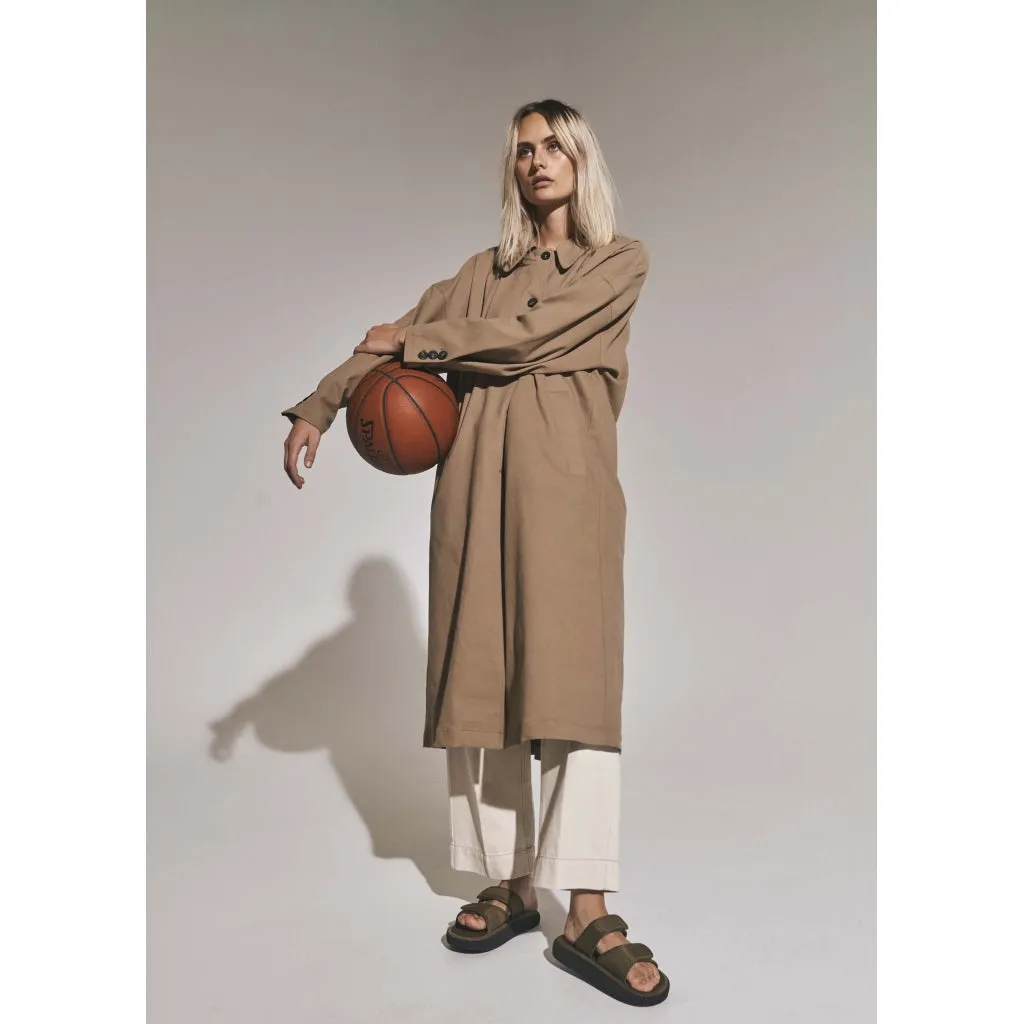 Gini Trench Coat - Brown