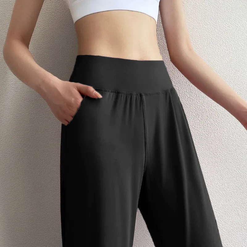 High Waist Ankle-Tied Slim-Fit Professional Running Yoga Sweatpants