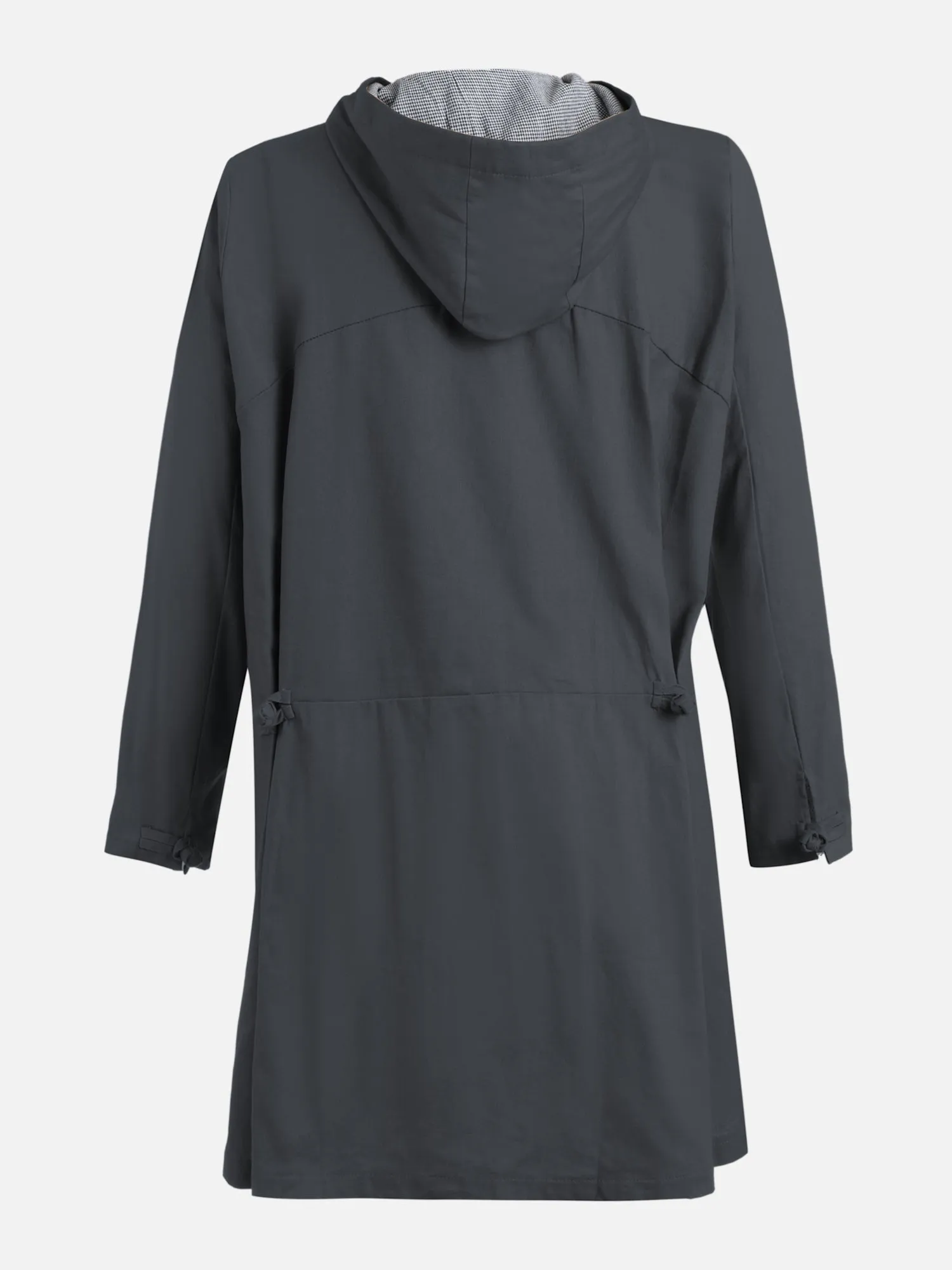 Hooded Oversized Windbreaker Trench Coat