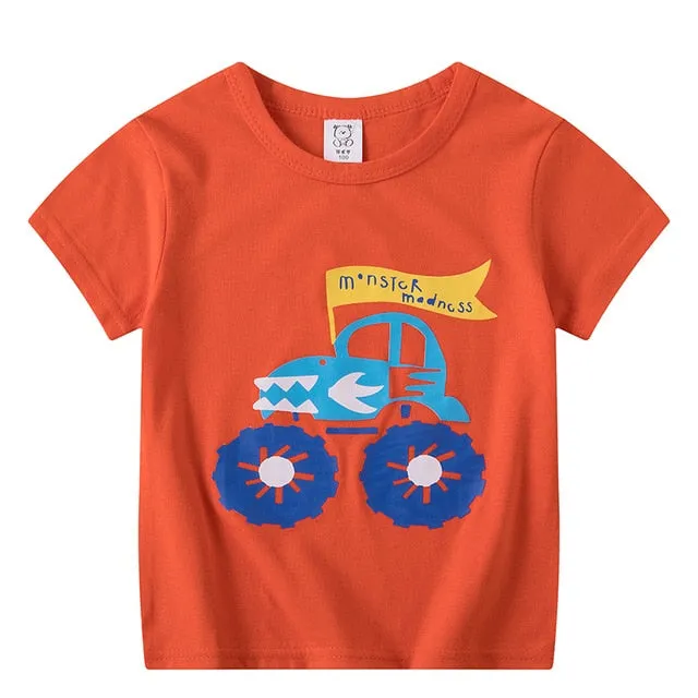 Kids Boys Girls T-Shirts Clothes Cotton Toddler Tops