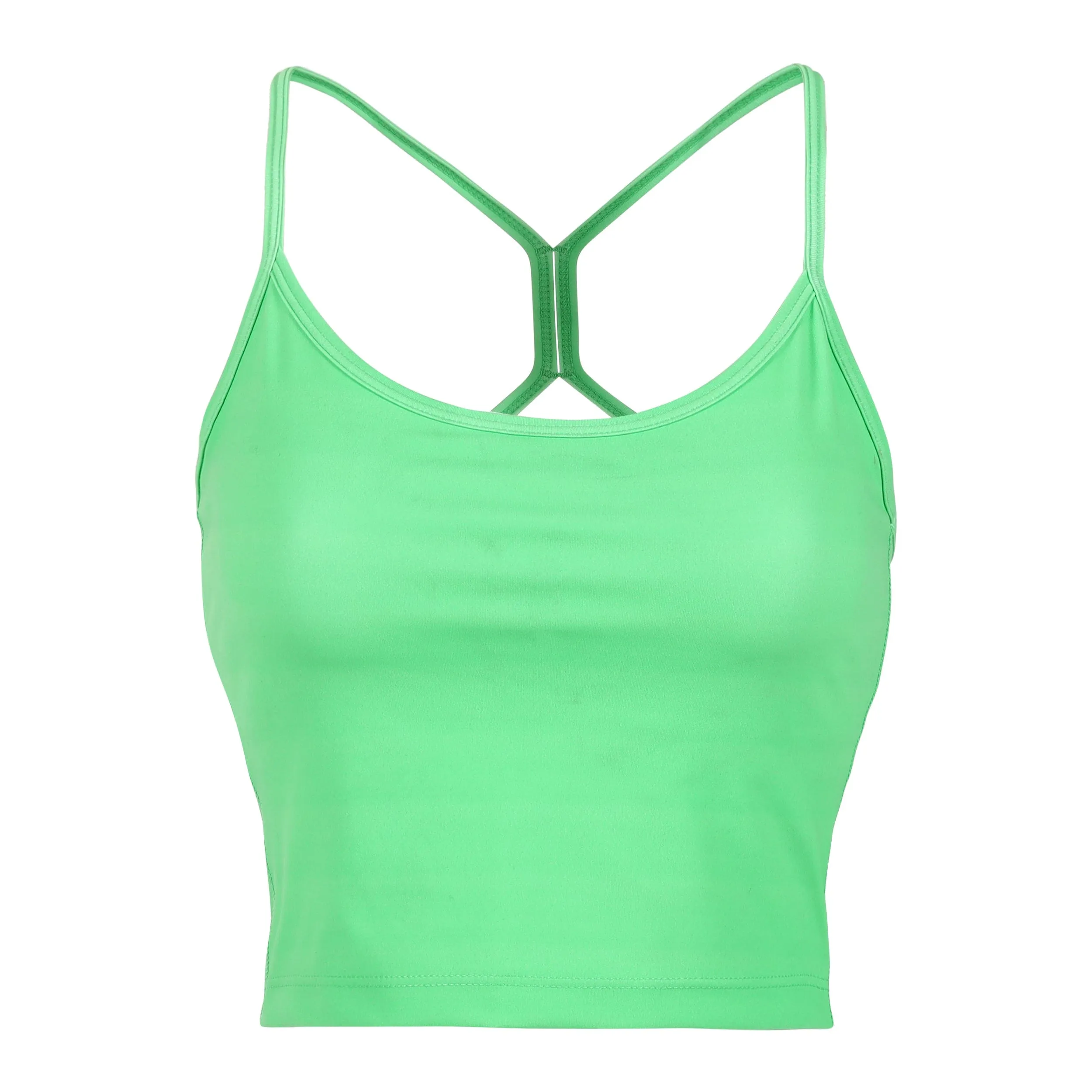 Lea Organic Cotton Cropped Tank - Grass