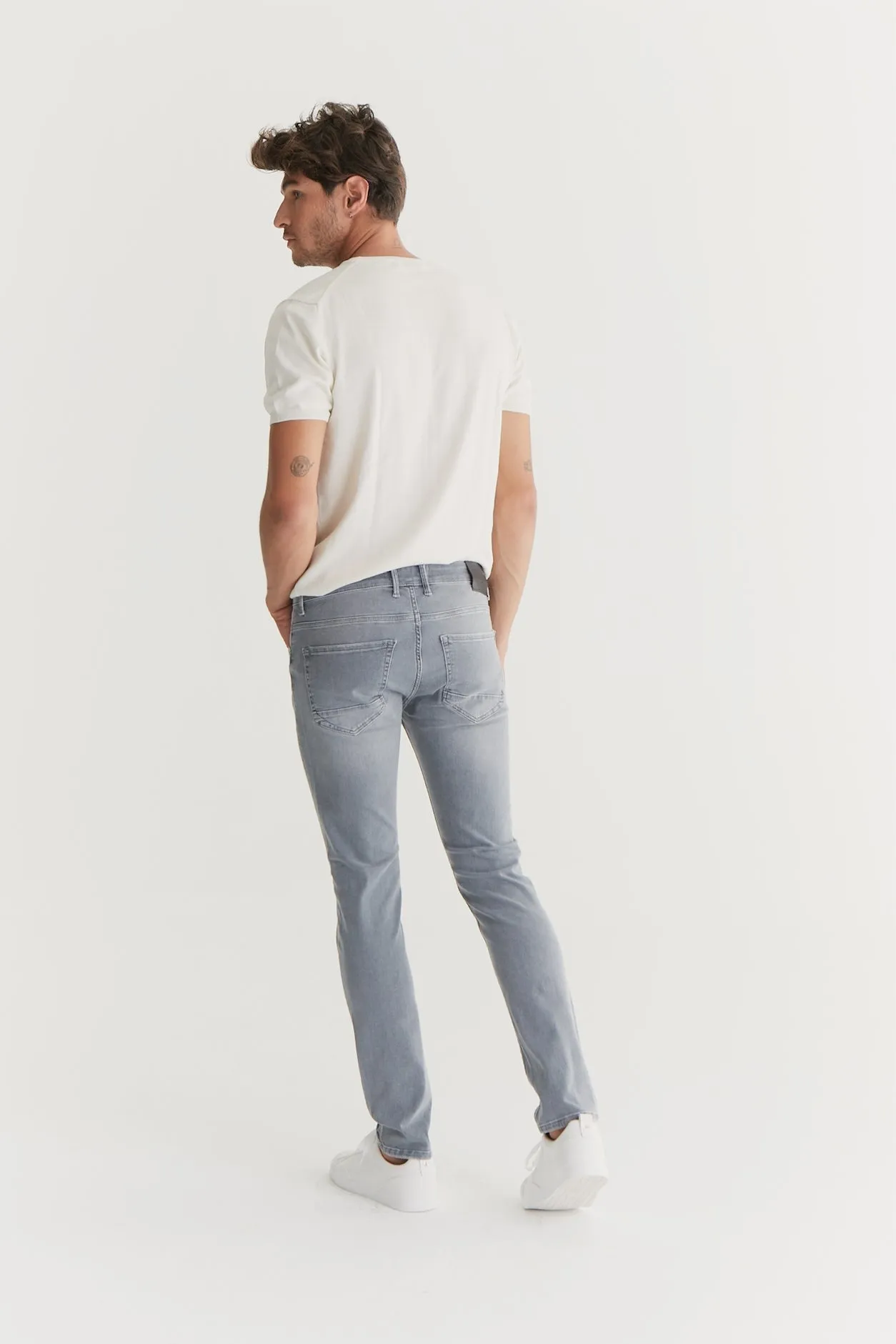 Leo - Slim Fit Stretch - Light Grey