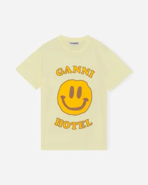 Light Cotton Jersey O-neck Hotel T-shirt - Flan