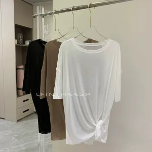 Lightweight and Slightly Transparent Loose Yoga Short Sleeve Quick-Drying Mesh Casual Sports Long Fashion Half Sleeve Running Workout Blouse