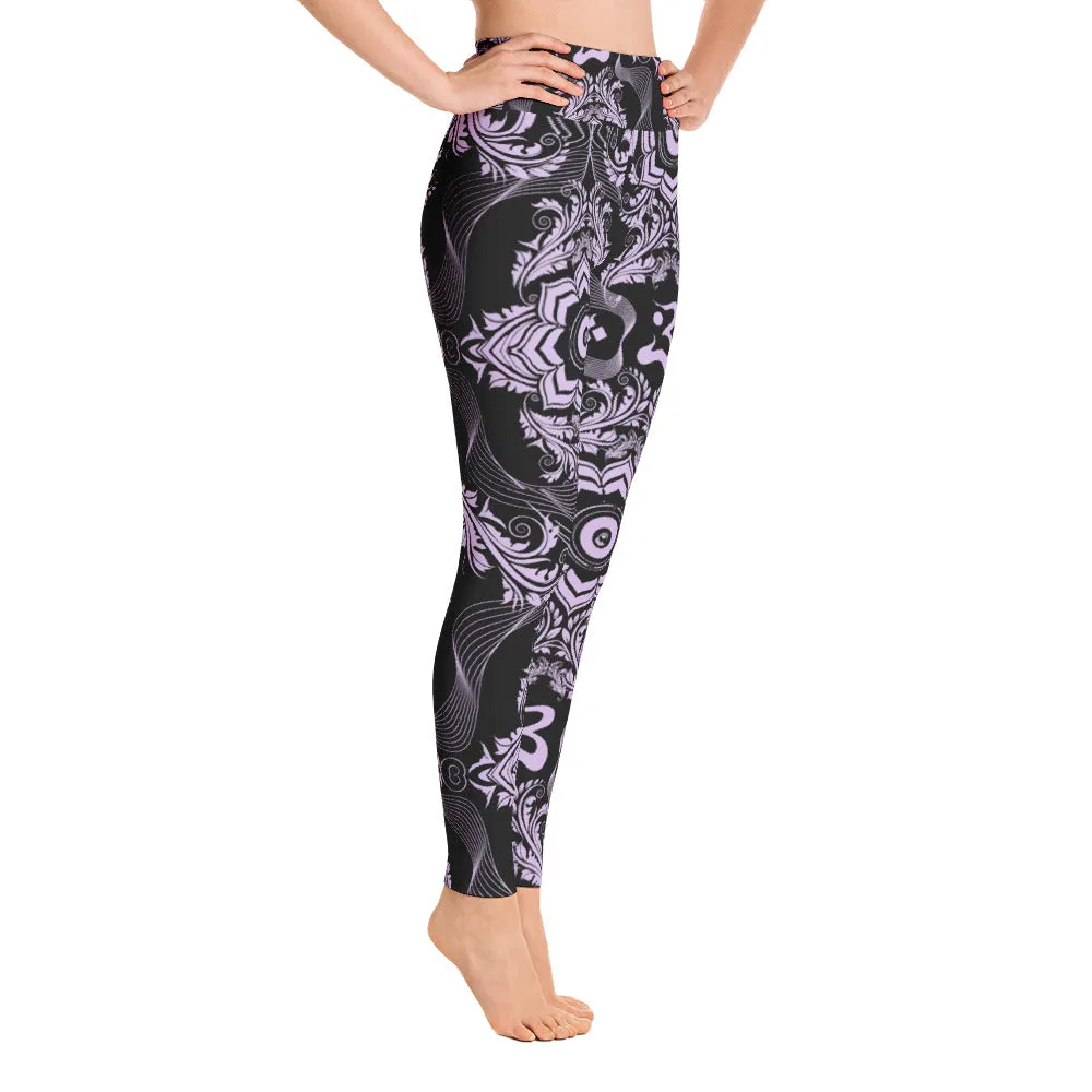 Lotus Subs on Yoga Leggings - Purps