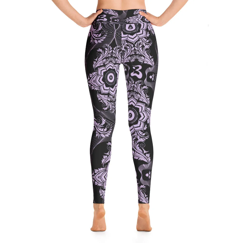 Lotus Subs on Yoga Leggings - Purps