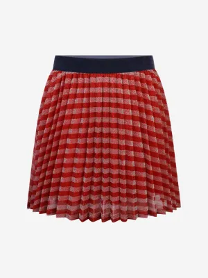 MARC JACOBS Girls & Pink Pleated Striped Skirt