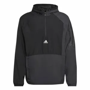 Men'S Sports Jacket Adidas Colorblock Black