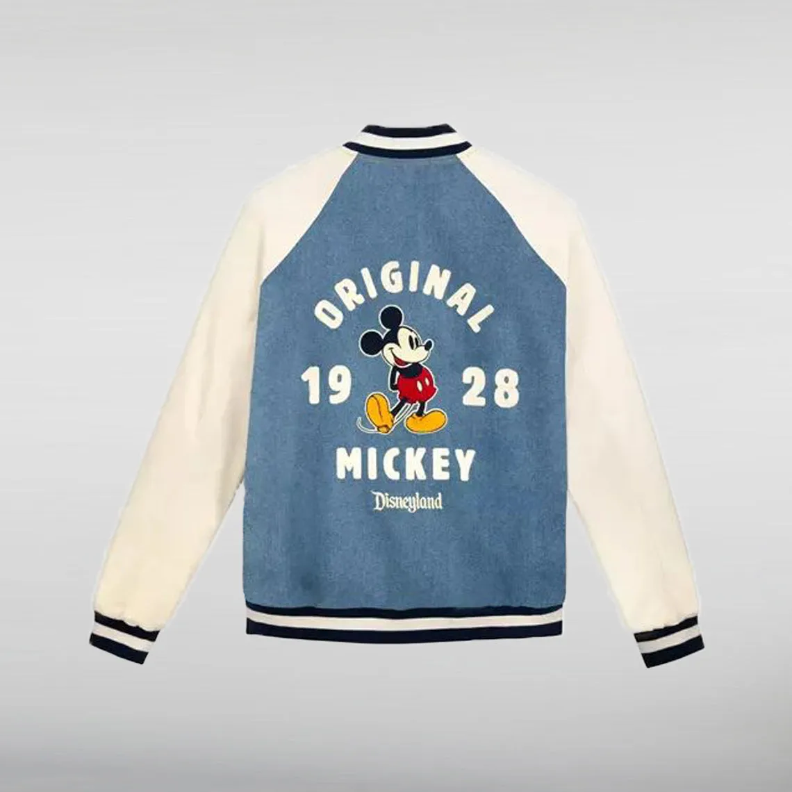 Mickey Mouse Denim Varsity Jacket