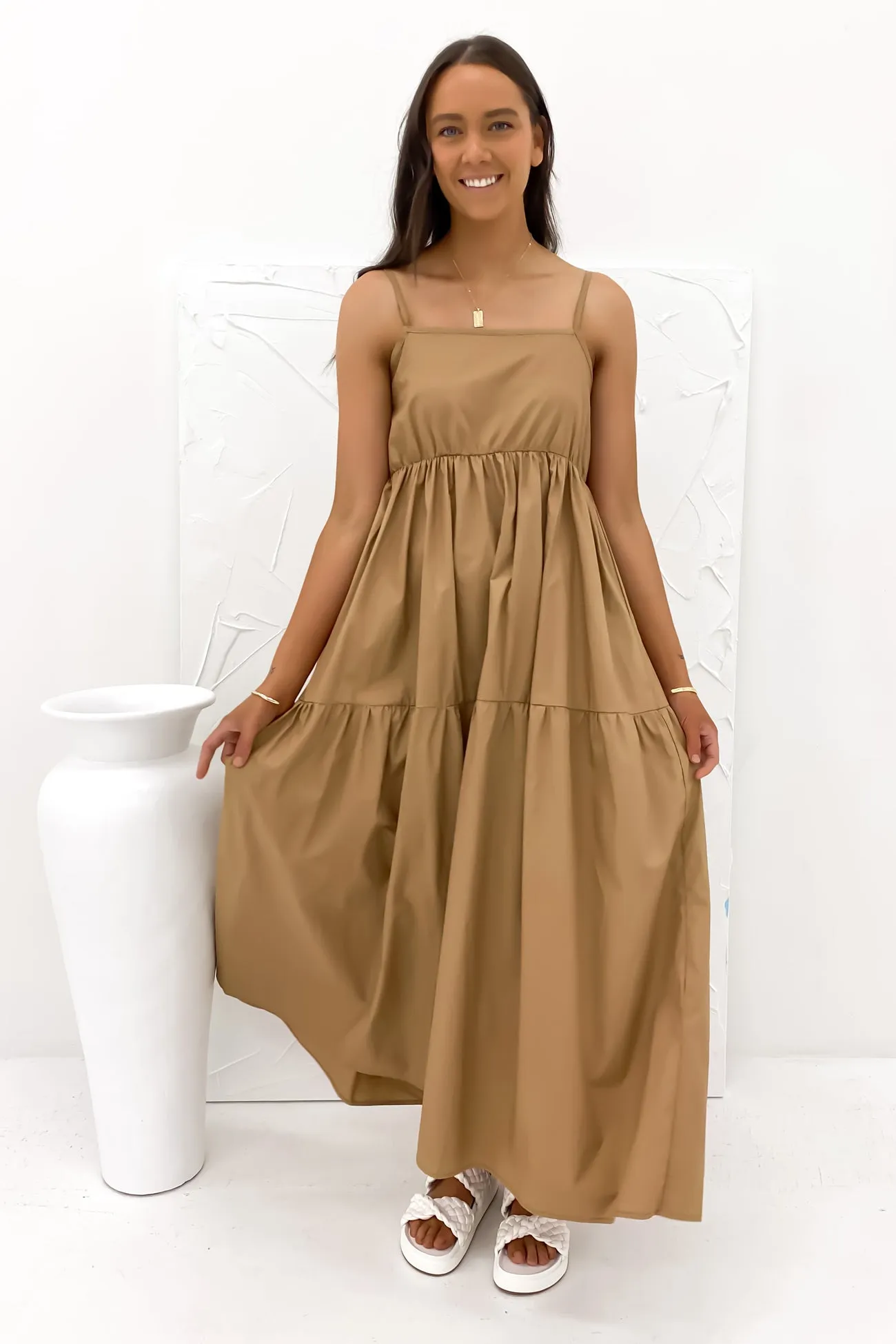 Nell Maxi Dress Brown