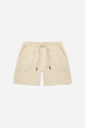 OAS Ecru Porto Waffle Short